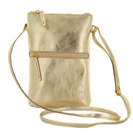 Citybag metallicskinn guld