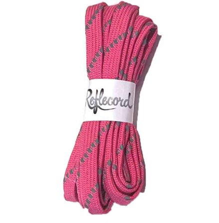 Skosnren i reflex, platt 120cm cerise